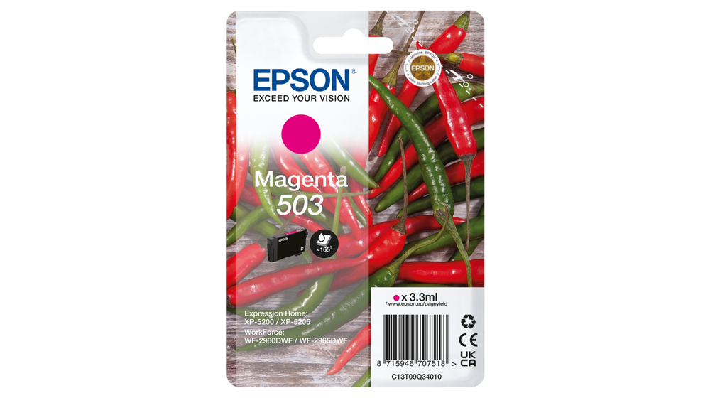 Epson 503 Std Magenta Ink XP-5200 WF-2960