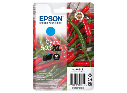 Epson 503 Xl Cyan Ink XP-5200 WF-2960