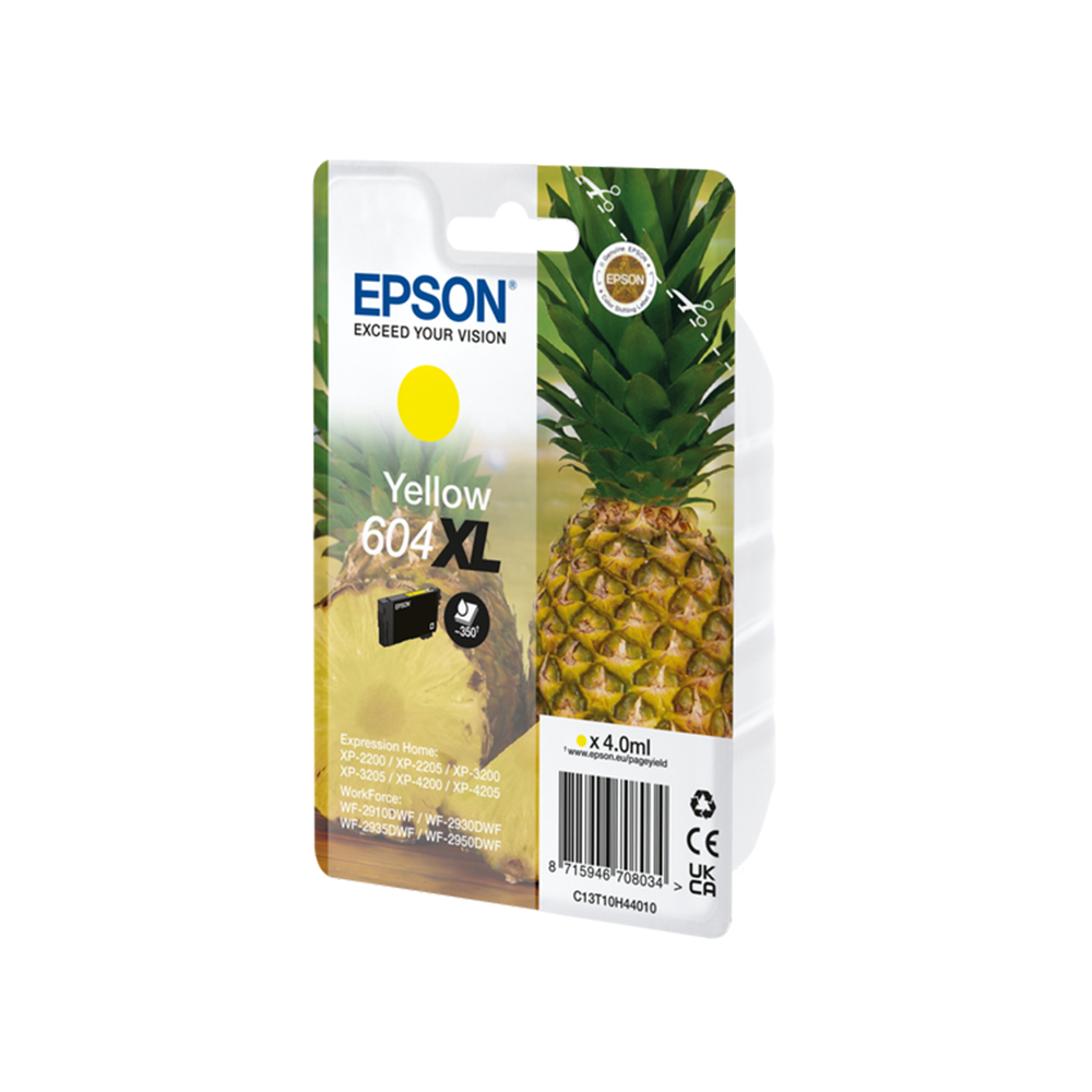 Epson 604 Xl Yellow Ink XP-2200 XP-3200 XP-4200 WF-2910 WF-2930 WF-2950