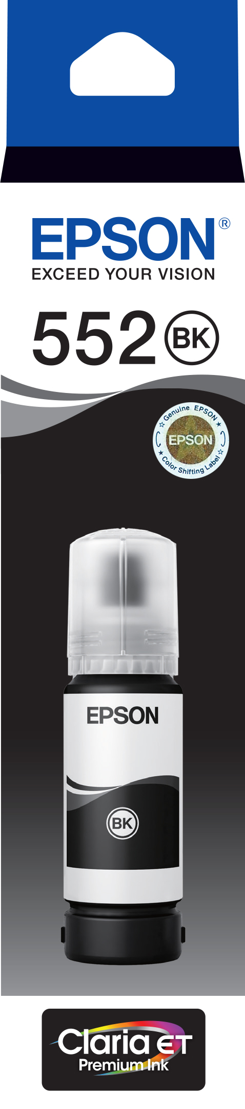 Epson T552 - Claria Ecotank - Pigment Black for ET-8500 ET-8550