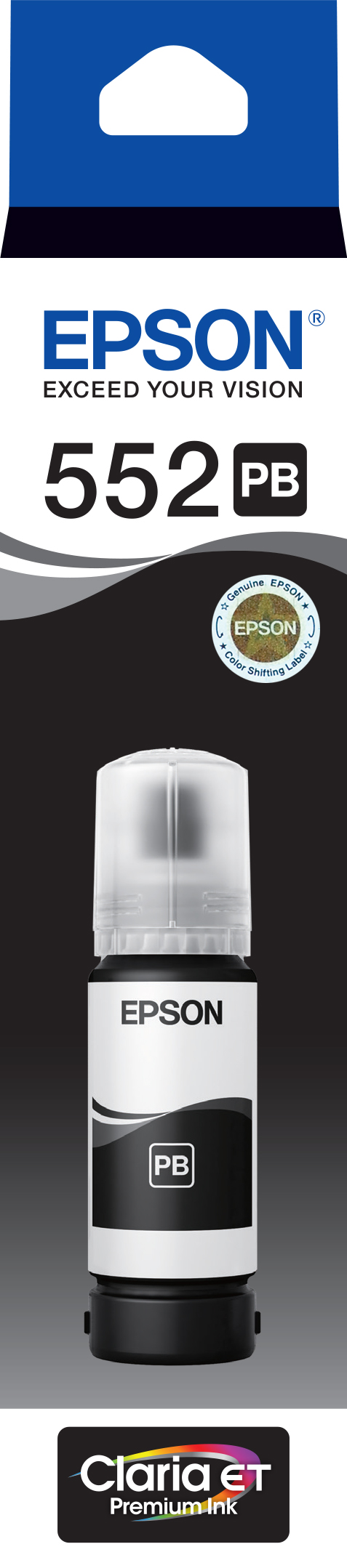 Epson T552 - Claria Ecotank - Photo Black for ET-8500 ET-8550