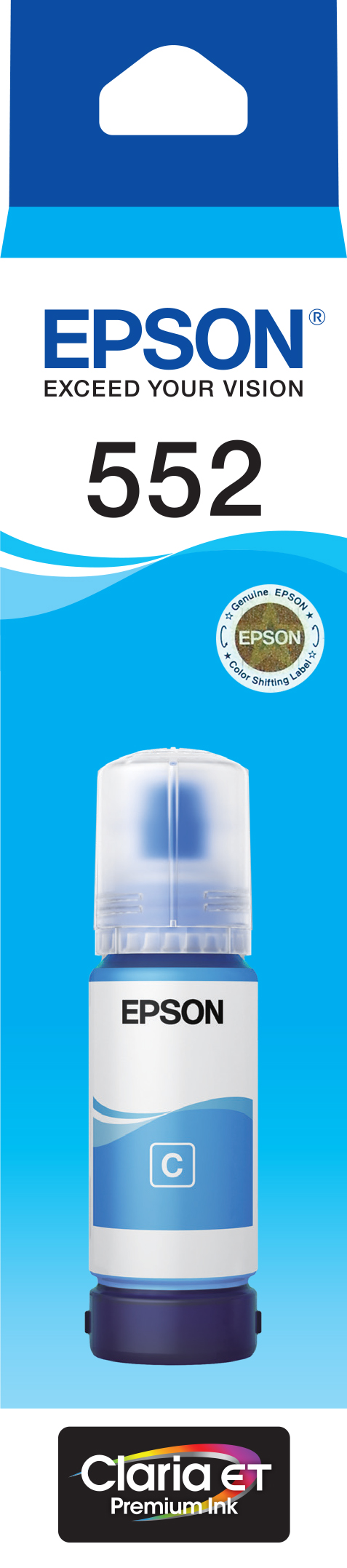 Epson T552 - Claria Ecotank - Cyan for ET-8500 ET-8550