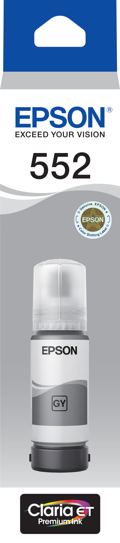 Epson T552 - Claria Ecotank - Grey for ET-8500 ET-8550