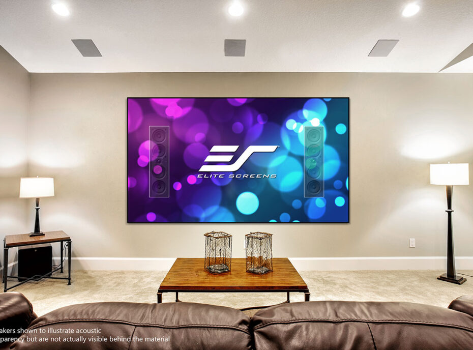 110" Fixedframe 16:9 Projector Transparent Edge Free Screen Aeon Cinegrey 3D Acoustic