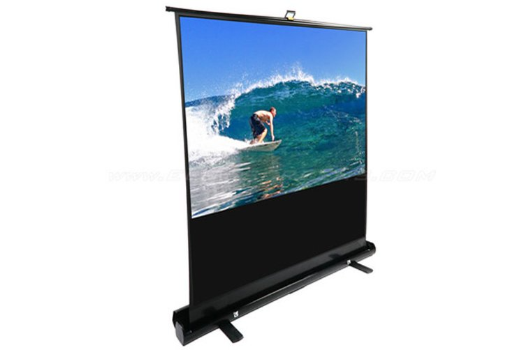 107" Portable 16:9 PULL-UP Projector Screen Floor Pull Up Scissor Back Ezcinema