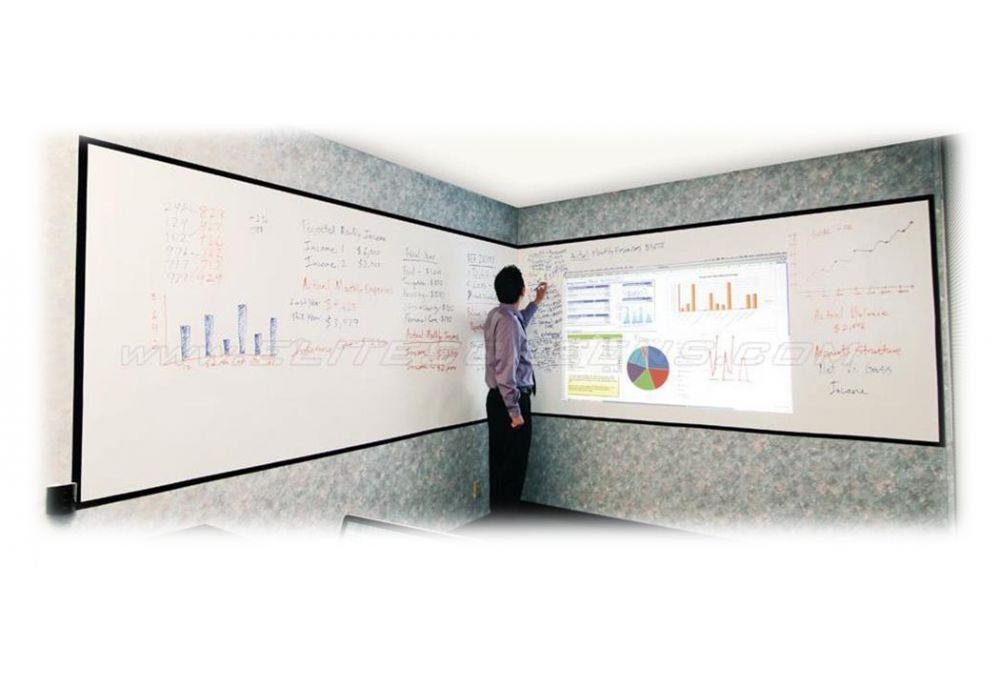 INSTA-DE2 Whiteboard Material Roll - Matt Finish 1.1 Gain No Backing - 3.04X1.3MT (Wxh)