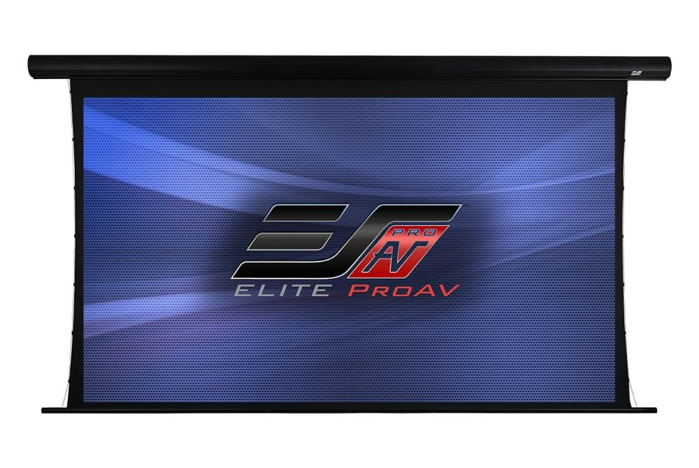 100" Motorised 16:9 Projector Screen Saker TAB-TENSION Cinegrey 5D