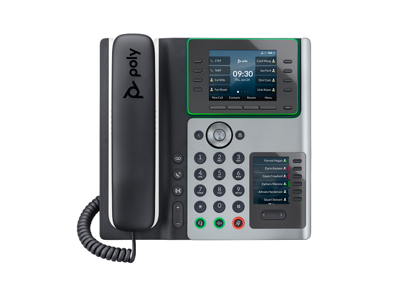 Poly Edge E450 IP Phone and Po E-ENABLED