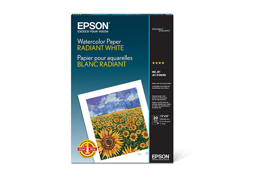 Epson WATERCOLOR-RADIANT White A3+ 20 Sheets
