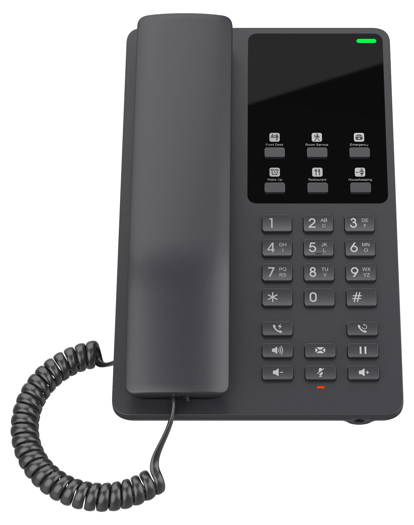 Desktop Hotel Phone - Black