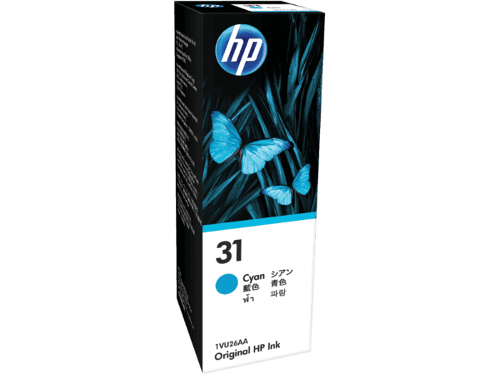 Hp 31 70ML 8000 Pages Cyan Ink Bottle for Hp Smart Tank 455