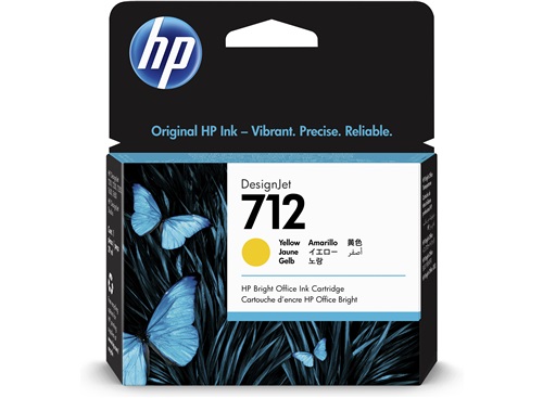 HP 712 29ml Yellow DesignJet Ink Cartridge