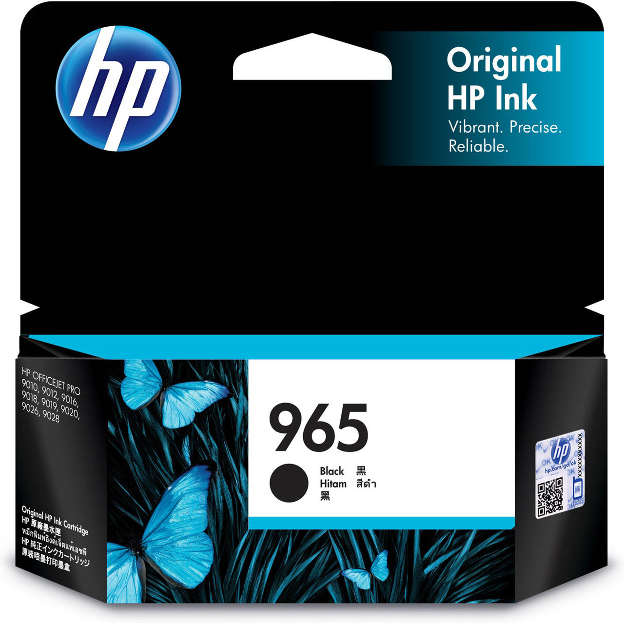 HP 965 Original Ink Cartridge for OfficeJet Pro 9010/9020 Printer Series 1 000 Pages Yield Black