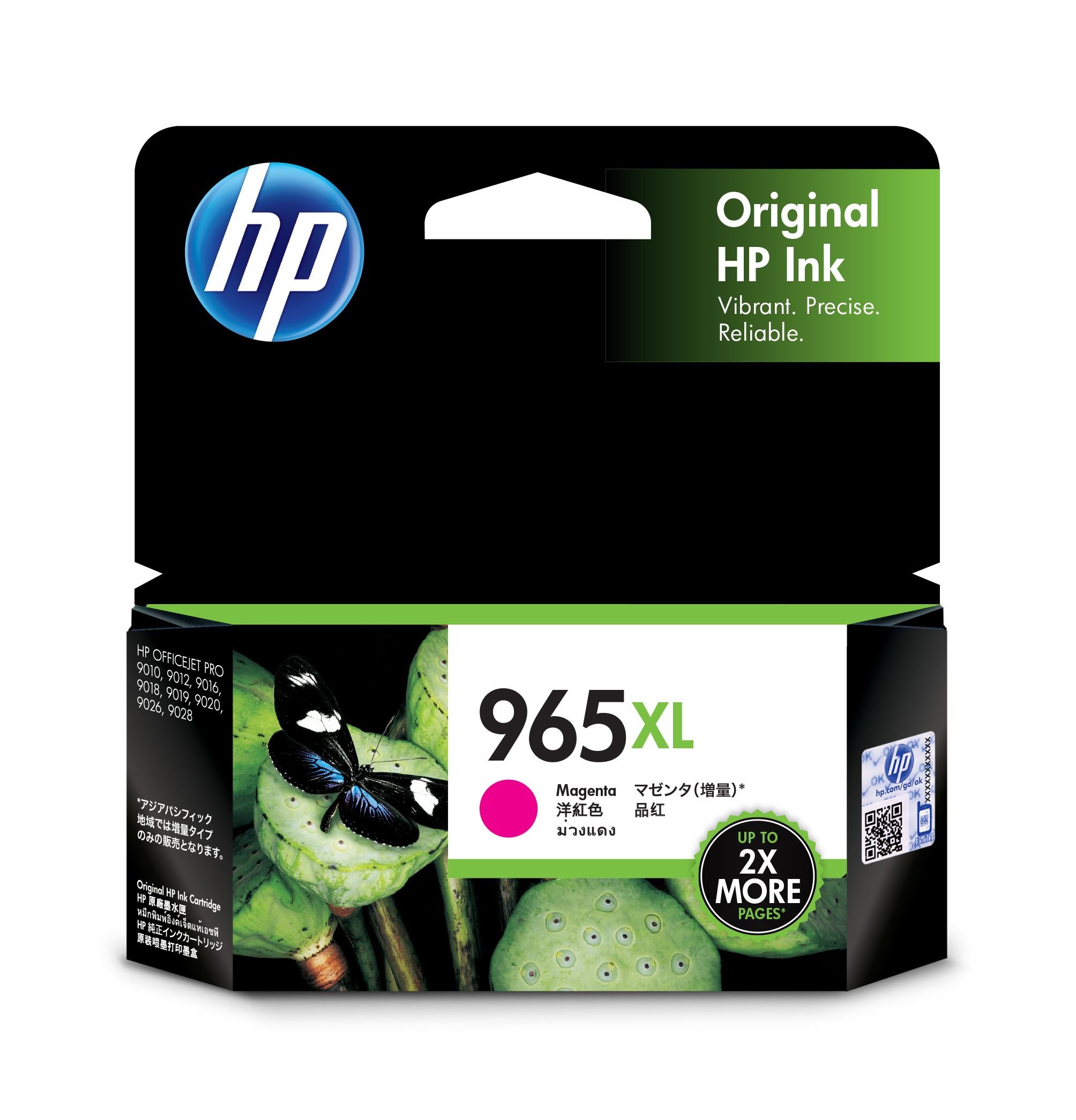 HP 965XL Original Ink Cartridge for OfficeJet Pro 9010/9020 Printer Series 1 600 Pages Yield Magenta