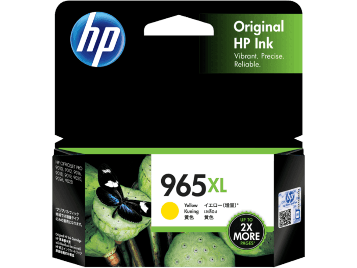HP 965XL Original Ink Cartridge for OfficeJet Pro 9010/9020 Printer Series 1 600 Pages Yield Yellow