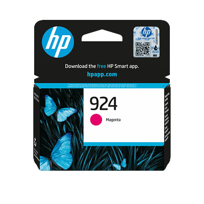 Hp 924 Magenta Original Ink Cart 400 Page Yield for Ojpro 8139E 8138E 8120E 8120