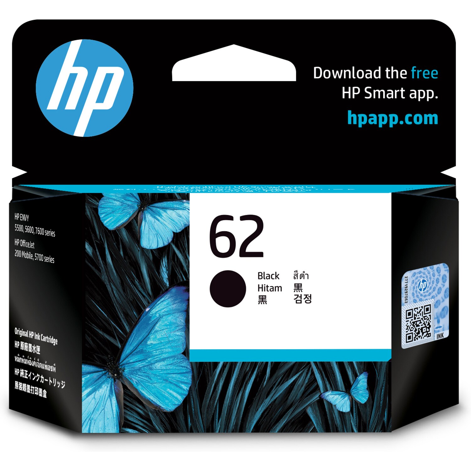 Hp 62 TRI-COLOR Ink Cartridge 165 Pages for Ojet 200/envy 5540
