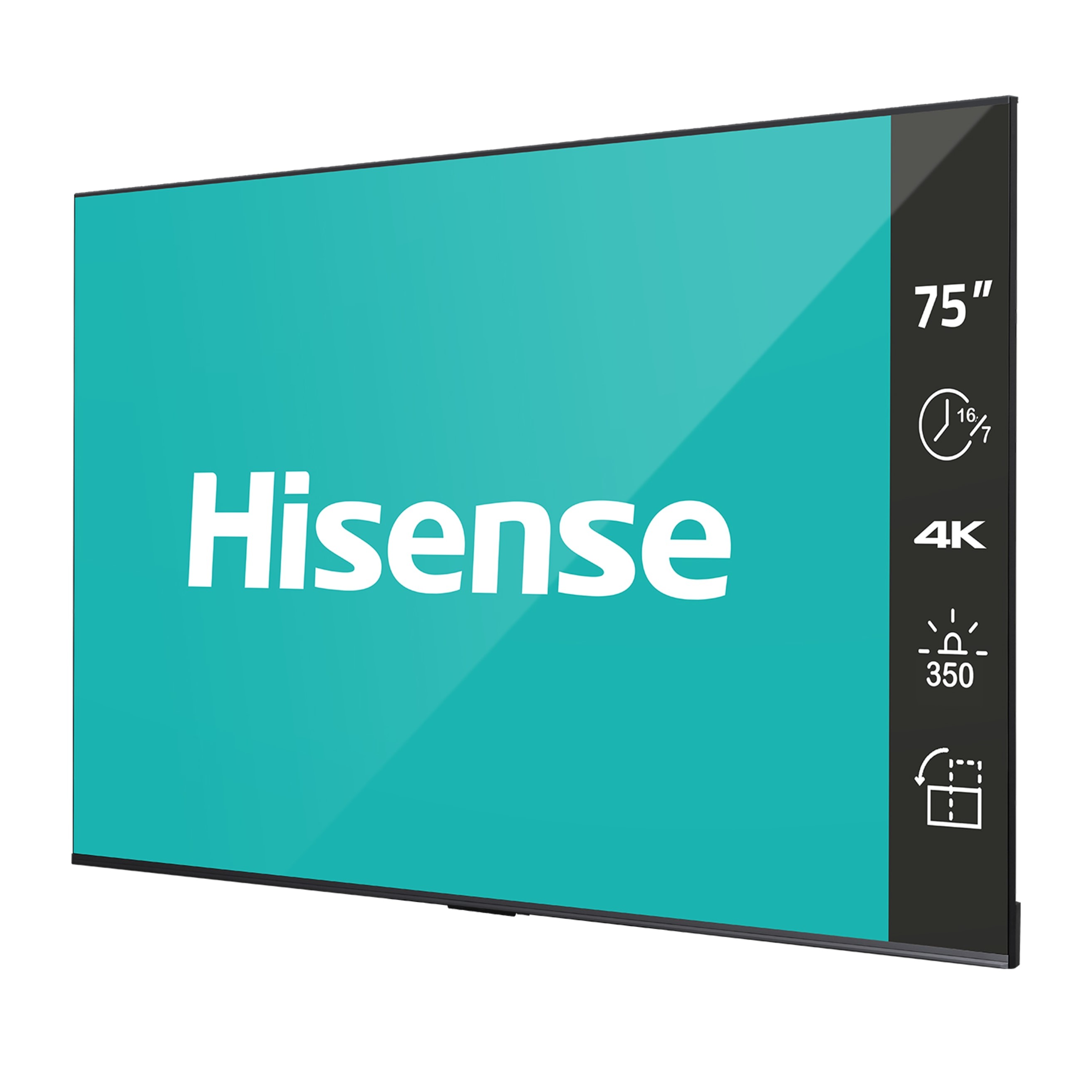 Hisense 75DP30FE 75" UHD Digital Signage 350nit 16 x 7 Android 9