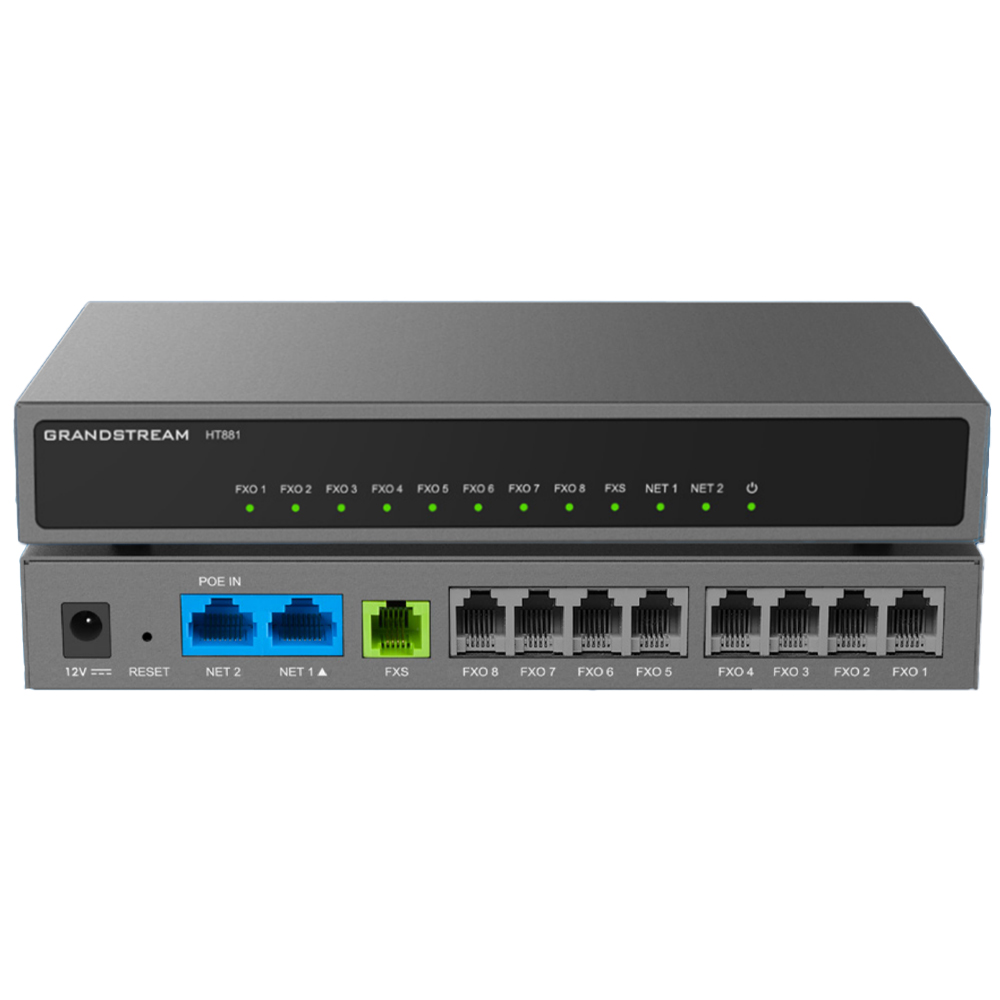 8 Fxo 1FXS 2 Gige POE Nat Router