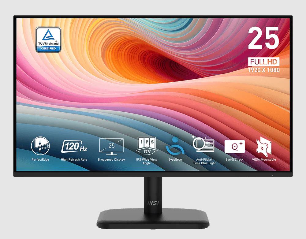 Ivsec 25" Monitor 1920 X 1080 Fhd 1 X Hdmi 1 X Display Port Vesa Mount 100 X 100mm