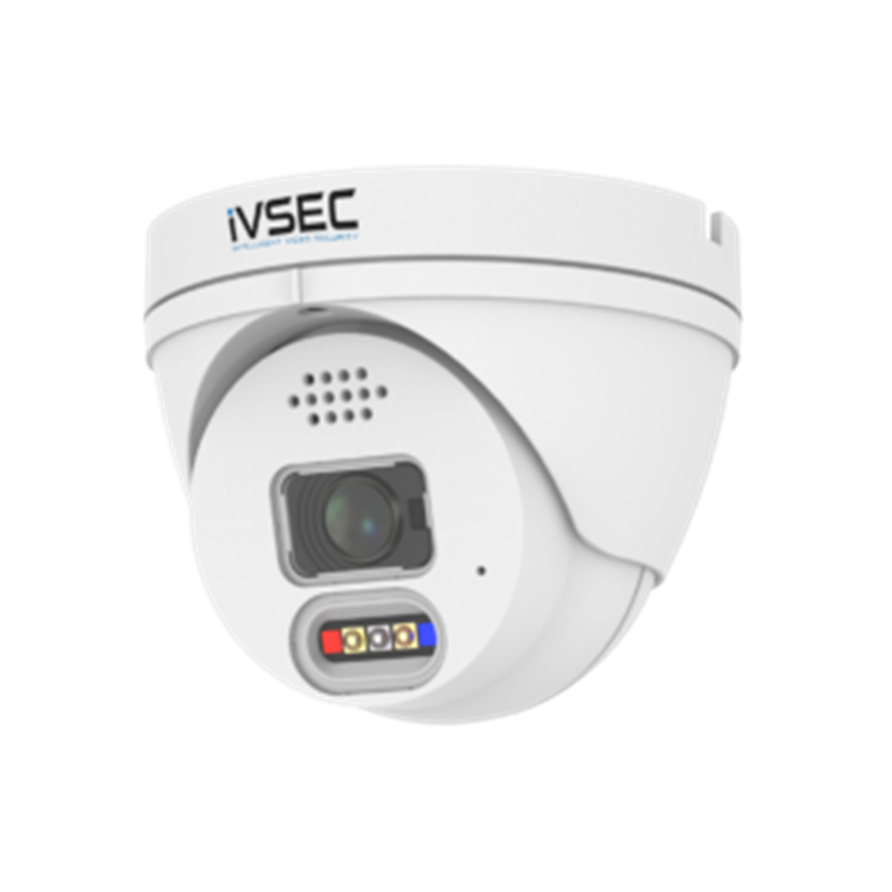 Ivsec Turret IP Camera 4MP 2.8MM Fixed Lens 25FPS POE IP66 30M Ir LED Alert