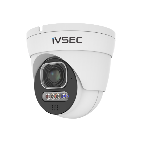 Ivsec Turret IP Camera 5MP 2.8MM-12MM Motorised Lens 25FPS POE IP66 Adv Det
