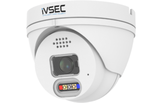Ivsec Turret IP Camera 8MP 2.8MM Fixed Lens 15FPS POE IP66 LED Alert 2 Way Audio