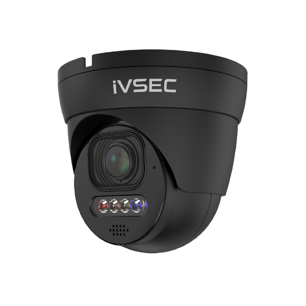 Ivsec Turret IP Camera 8MP 2.8MM-12MM Motorised Lens 25FPS POE IP66 Adv Det