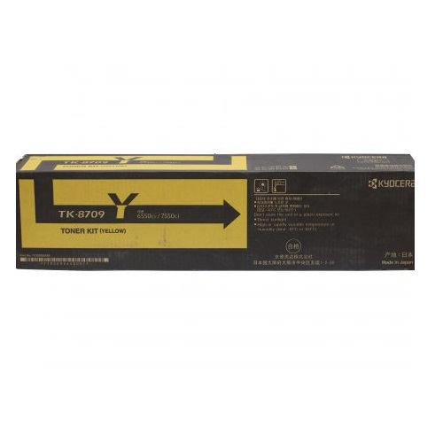 Kyocera TK-8709Y Yellow Toner 30K for Taskalfa 6550CI/7550CI