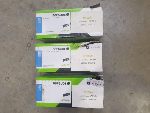 Lexmark 56F6U0E Black Ultra High Toner 25K MS521 MS622 MX522 MX622 - Box Damaged