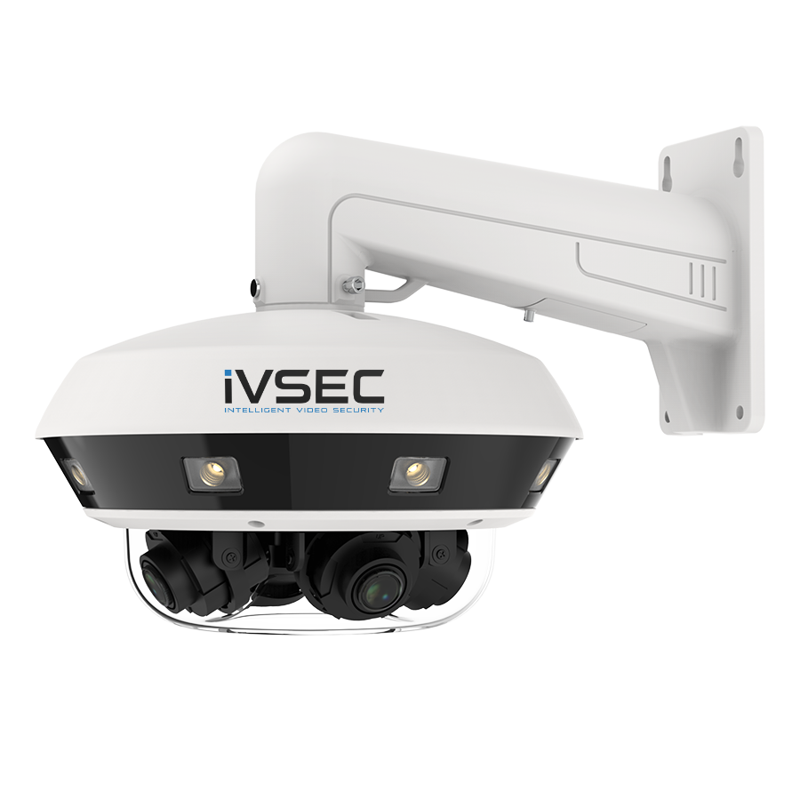 Ivsec Dome IP Cameras 32MP Using 4-DIRECTIONAL 8MP Multisensor 25FPS IP67 Ir