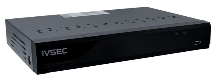 Ivsec NR008XB NVR 8 Channels 8MP 8 X POE Ports 1 Bay H265 4K Hdmi Basic Ivs