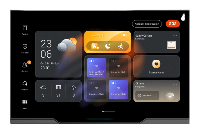 Akubela 10.36" Touch Screen in Grey Zigbee Gateway (Android 12 Version)