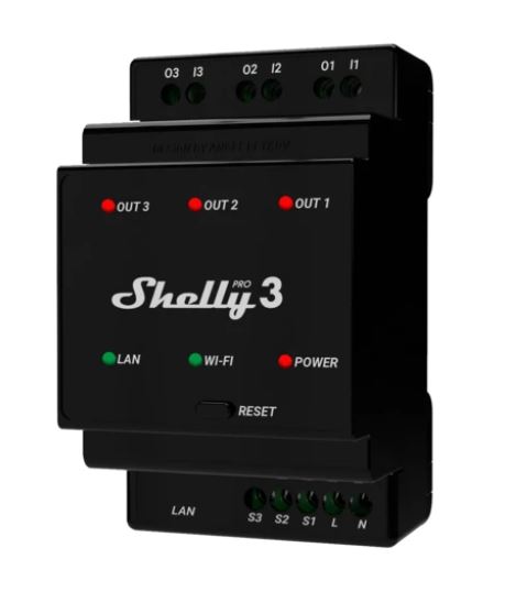 3 Circuit Din Rail WI-FI Relay Switch
