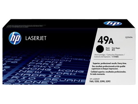 Hp 49A Black Toner 2 500 Page Yield for Lj 1160 1320 3390