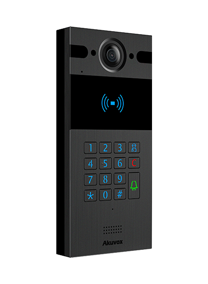 SIP Intercom with Keypad and Rf Card Reader Black