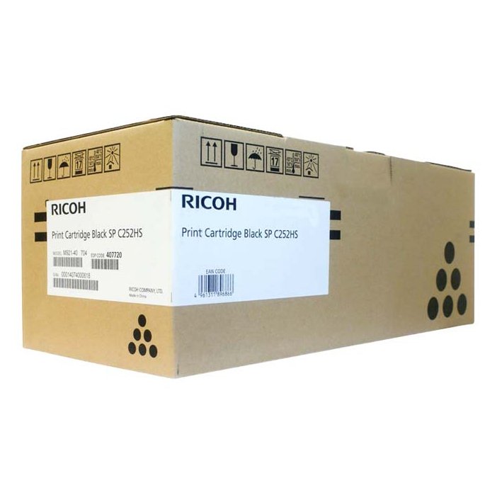 Ricoh 407720 Print Cartridge Black Sp C252HS SPC252DN SPC252SF SPC262 6.5K