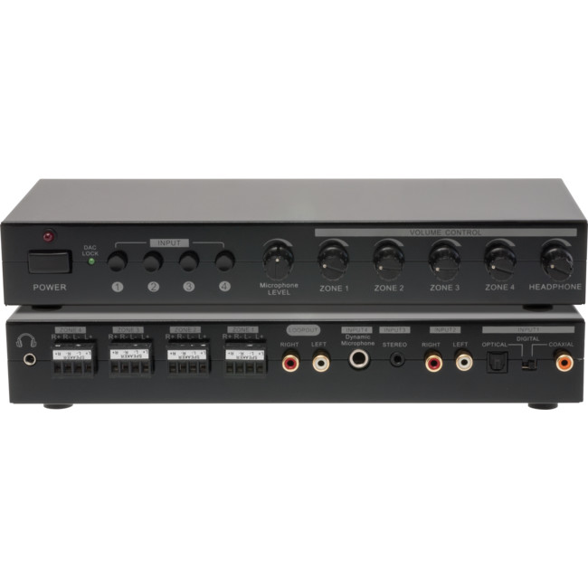 4X Source / 4X Zone Stereo Amp Power Amplifier - Inbuilt Dac