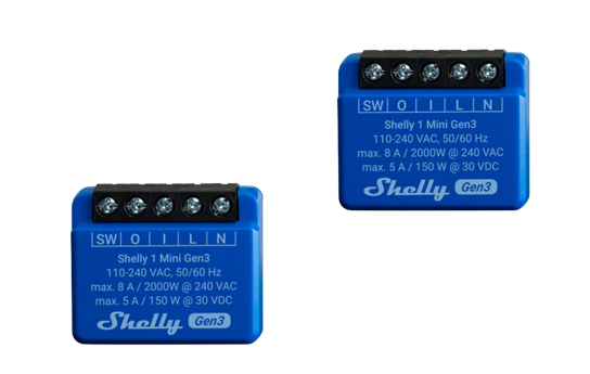 Shelly 1 Mini Gen 3 (Kits)