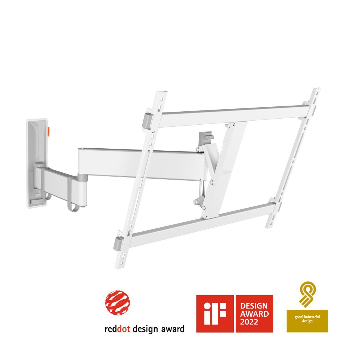 TVM3645W Large White Full Motion Wall Mount 40-77 Inch Max 35KG Pivot to 180