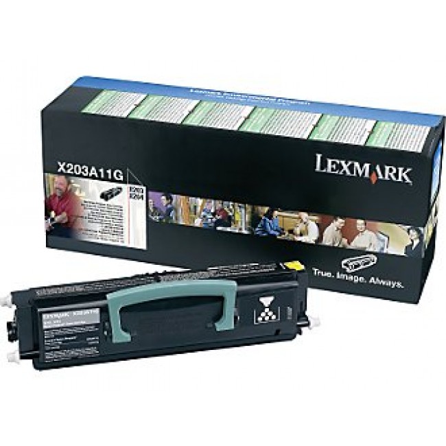 X203A11G Black Toner (Return Program) Yield 2 500 Pages for X203N X204N