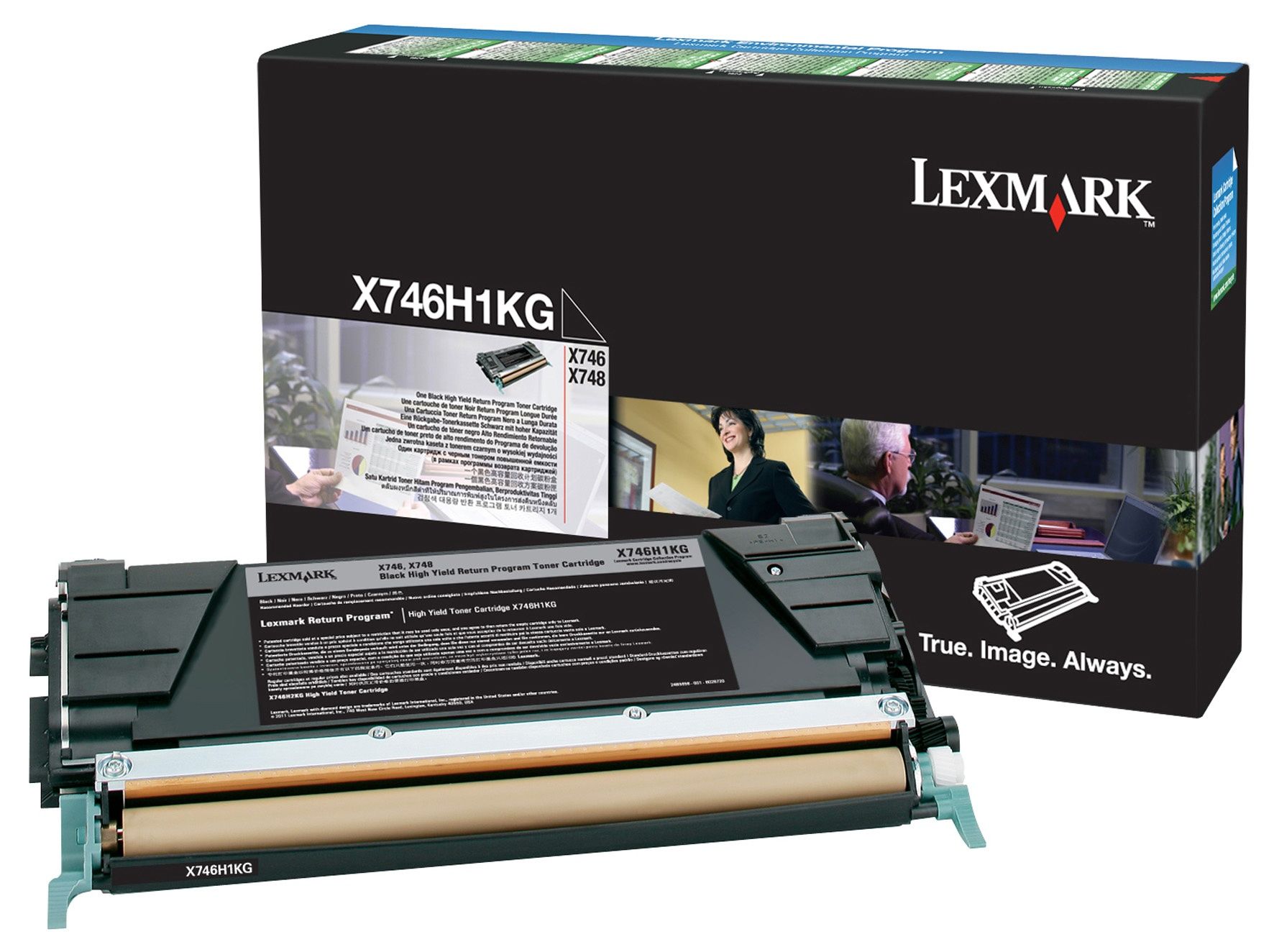 X746H1KG Black Toner Return Program Yield 12K for X746 X748