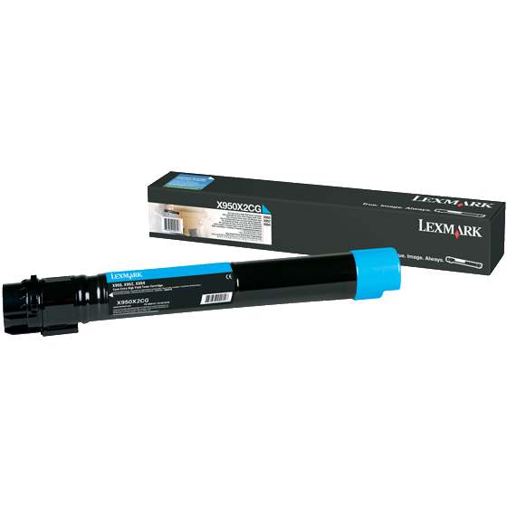 Lexmark Toner Cartridge for X950 X952 & X954 Printer Series 22 000 Pages Yield Cyan