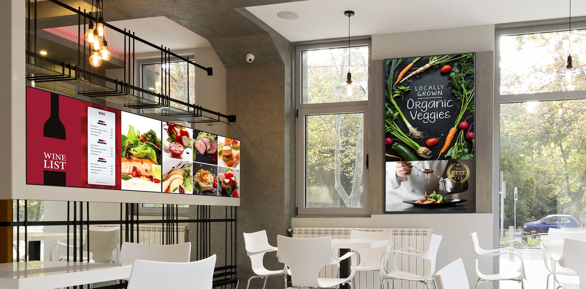 digital display restaurant